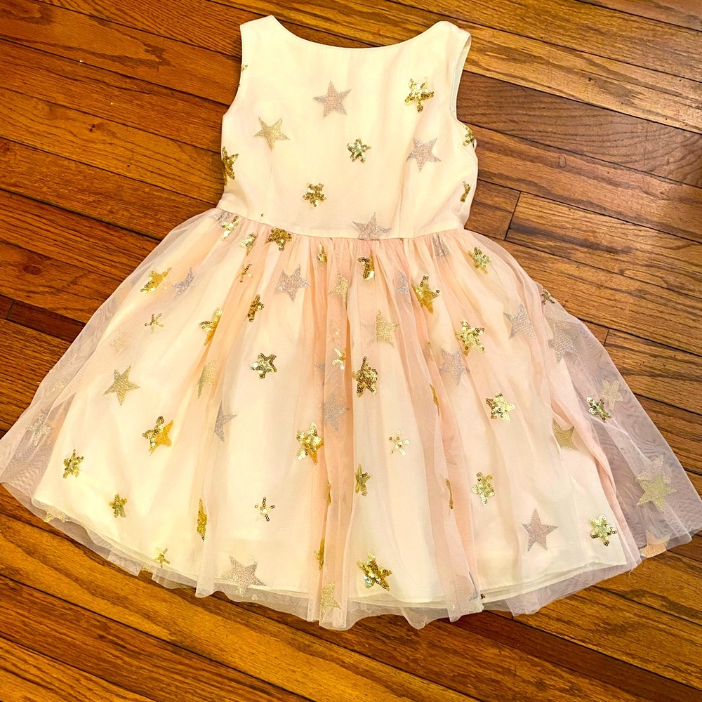 Pippa and Julie little girls occasion dress. Sequin stars, size 5, worn once.